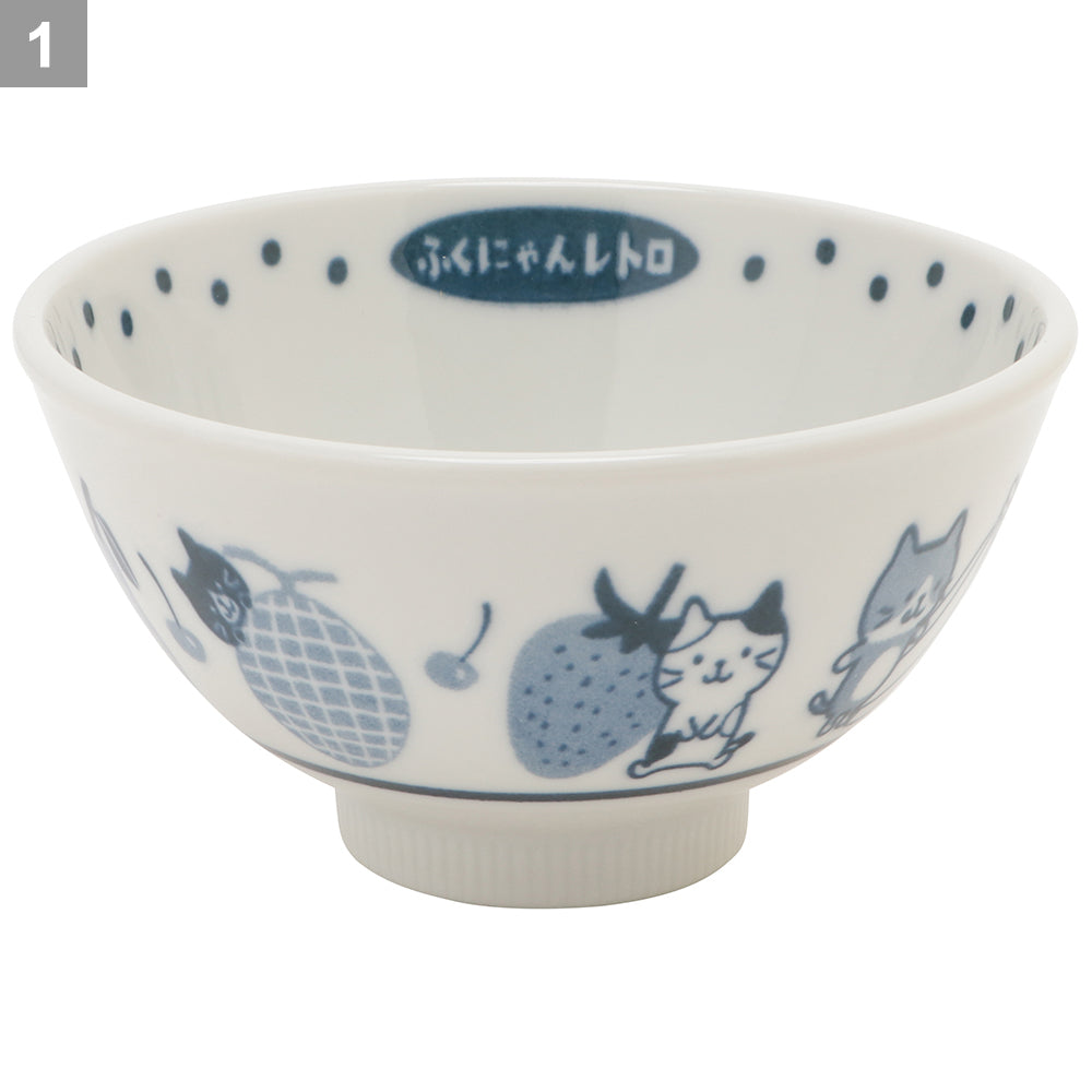 Fuku Fuku Nyankoレトロ茶碗