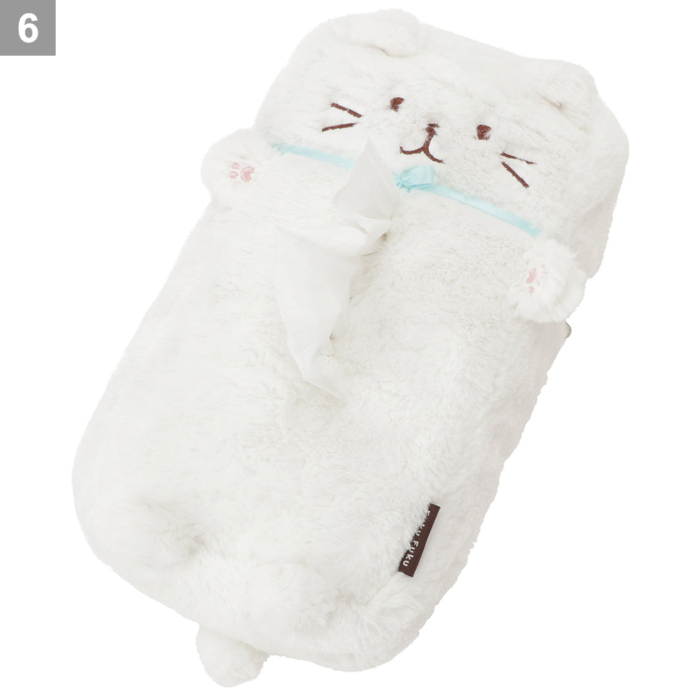 ふくふくにゃんこ ぶらりんティッシュボックスカバー