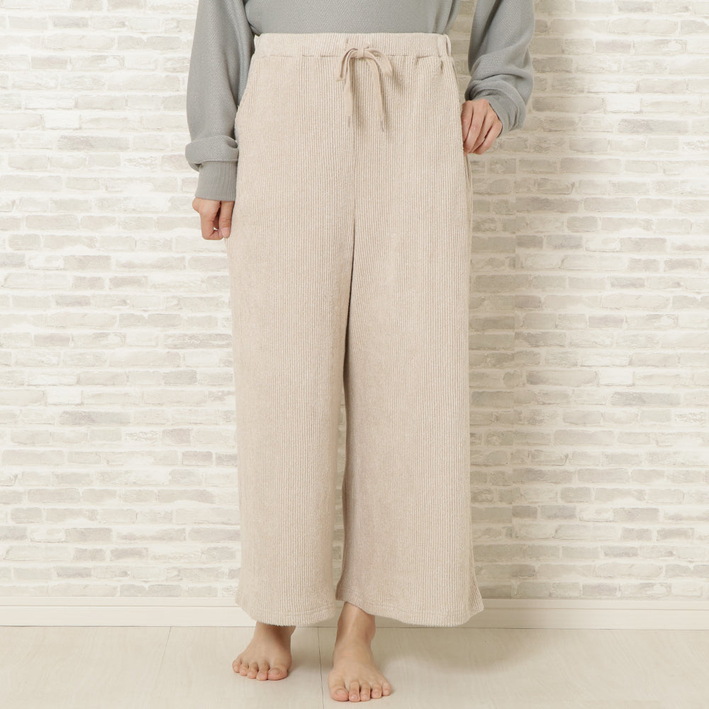 ハローマルシェ/マシュマロニットリブパンツ