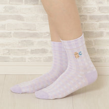  Fuku Fuku Nyankoクルーソックス/ギンガムチェック【3足税込1100円】
