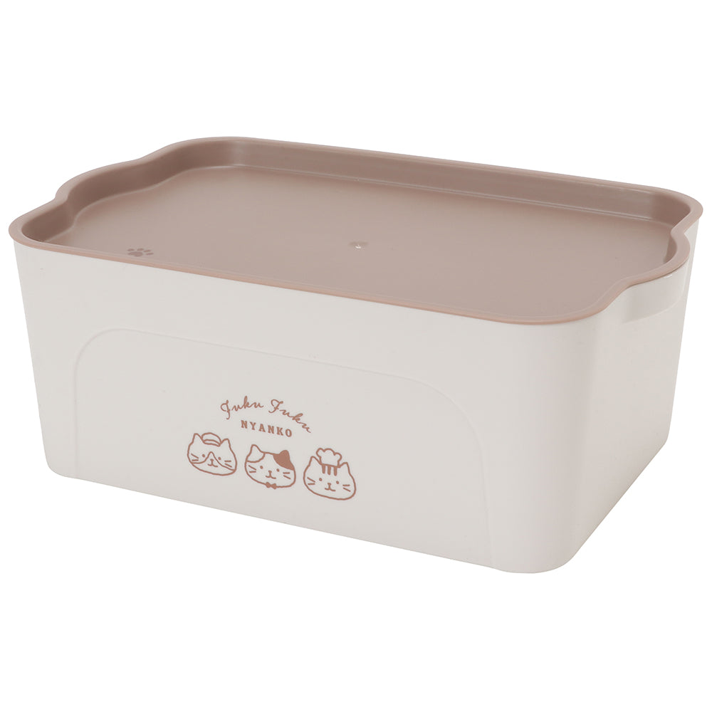 Fuku Fuku Nyankoカフェにゃんこ収納ボックス/Ｓ