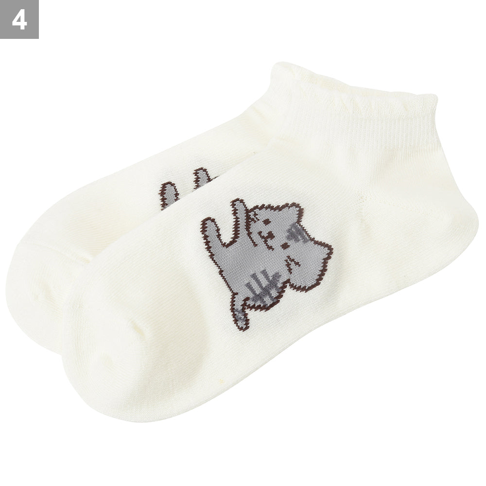 Fuku Fuku Nyanko涼感いかにゃいでスニーカーソックス【3足税込1100円】