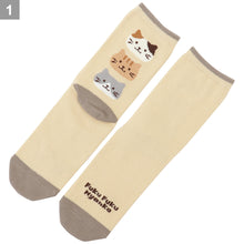  Fuku Fuku Nyanko22定番フェイスクルーソックス【3足税込1100円】

