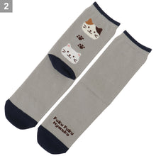  Fuku Fuku Nyanko22定番フェイスクルーソックス【3足税込1100円】
