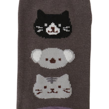  Fuku Fuku Nyanko22定番フェイスクルーソックス【3足税込1100円】
