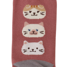 Fuku Fuku Nyanko22定番フェイスクルーソックス【3足税込1100円】
