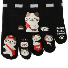  Fuku Fuku Nyanko５本指ショートソックス【3足税込1100円】
