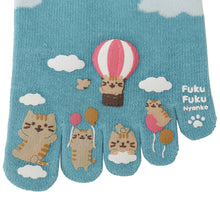  Fuku Fuku Nyanko５本指ショートソックス【3足税込1100円】
