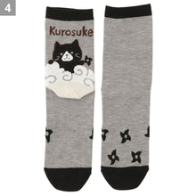  FukuFukuNyanko ひょっこりクルーソックス【3足税込1100円】

