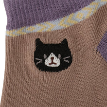 Fuku Fuku Nyanko ネイティブ柄スニーカーソックス【3足税込1100円】
