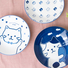  Fuku Fuku Nyanko 軽量藍染プレート
