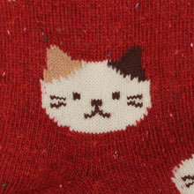  FukuFukuNyanko ネップロークルーソックス【3足税込1100円】
