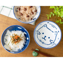  FukuFukuNyanko 軽量藍染茶碗
