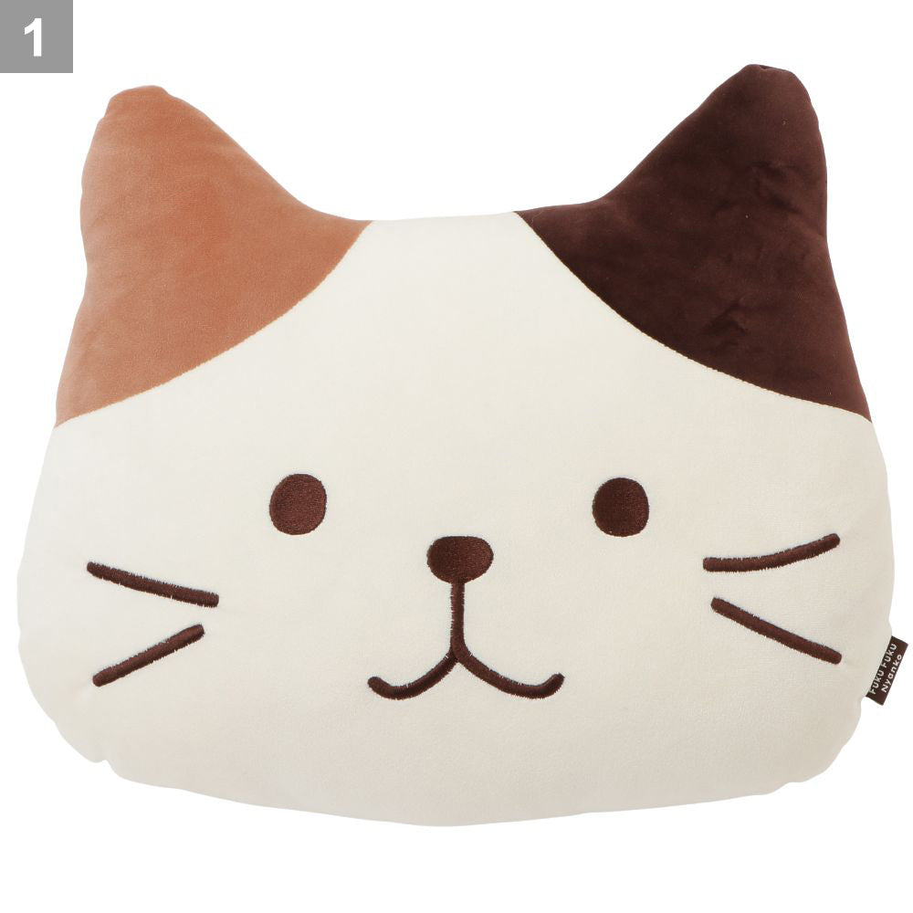 Fuku Fuku Nyanko もっちりフェイスクッション(ミケ・チャチャ・ハッチ) Fuku Fuku Nyanko もっちりフェイスクッション(ミケ・チャチャ・ハッチ)