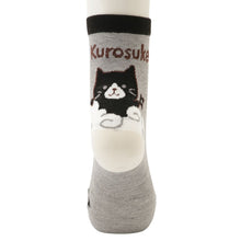  FukuFukuNyanko ひょっこりクルーソックス【3足税込1100円】
