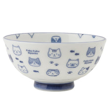  FukuFukuNyanko 軽量藍染茶碗
