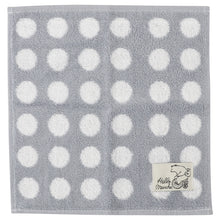  ハローマルシェ 無撚糸ハンドタオル（ドット）【4点税込1100円】
