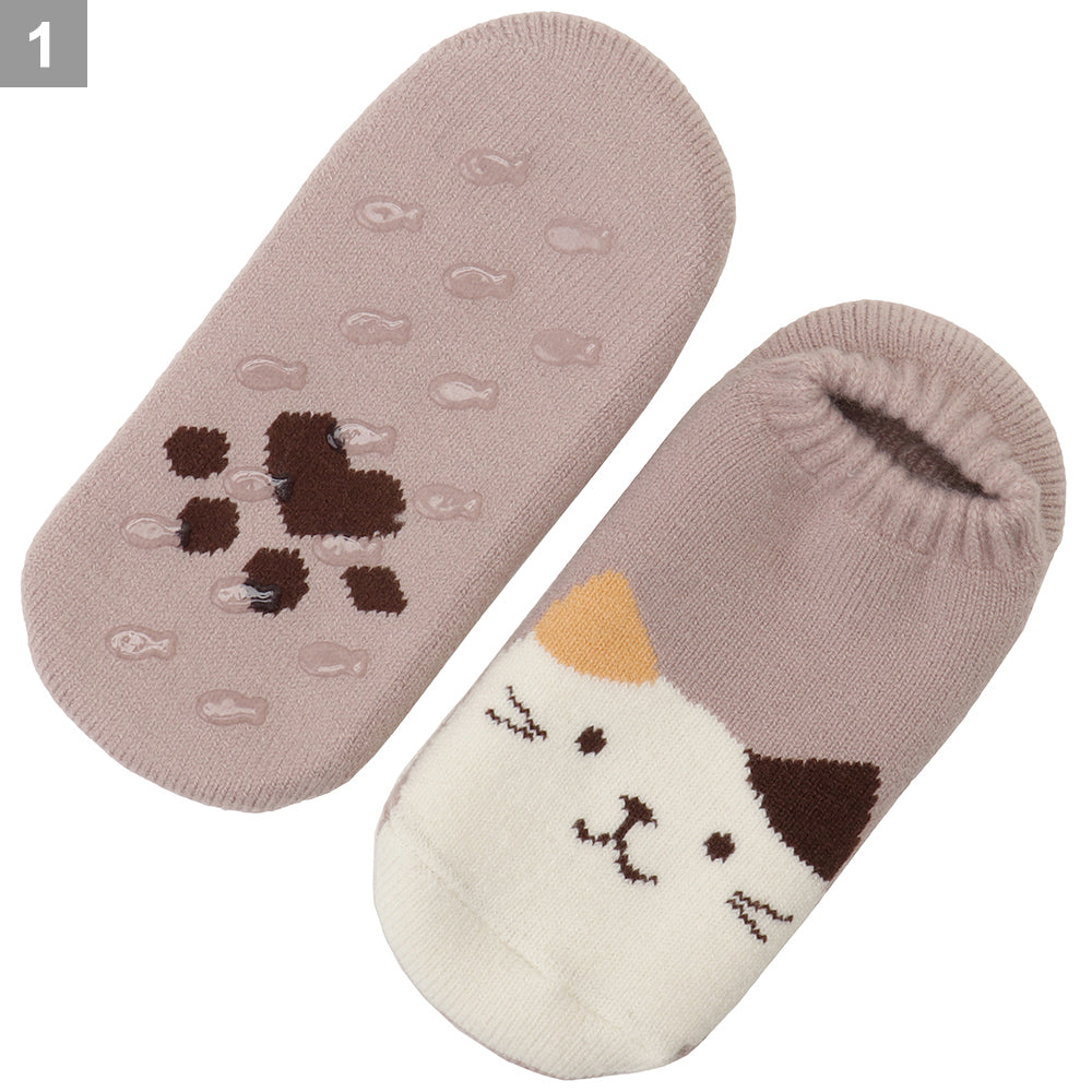 Fuku Fuku Nyanko裏起毛ショートソックス【3足税込1100円】