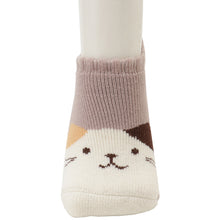  Fuku Fuku Nyanko裏起毛ショートソックス【3足税込1100円】
