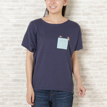  Fuku Fuku NyankoおもしろポケットTシャツ（レディース）
