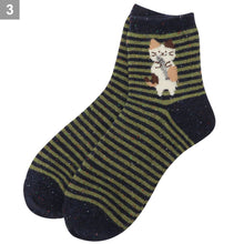  FukuFukuNyanko ネップロークルーソックス【3足税込1100円】
