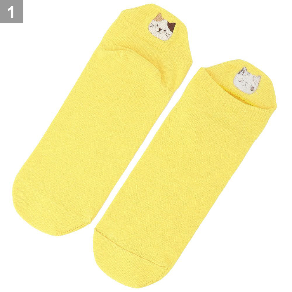 Fuku Fuku Nyanko ひょっこりスニーカーソックス【3足税込1100円】