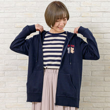  Fuku Fuku Nyankoボーダー刺繍Tシャツ

