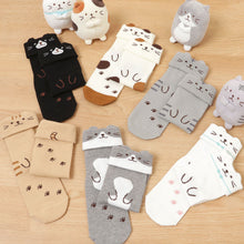  Fuku Fuku Nyanko 涼感折り返しソックス【3足税込1100円】
