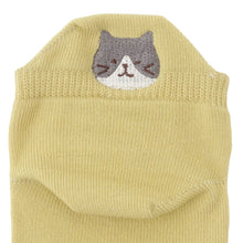  Fuku Fuku Nyanko ひょっこりスニーカーソックス（カラー）【3足税込1100円】
