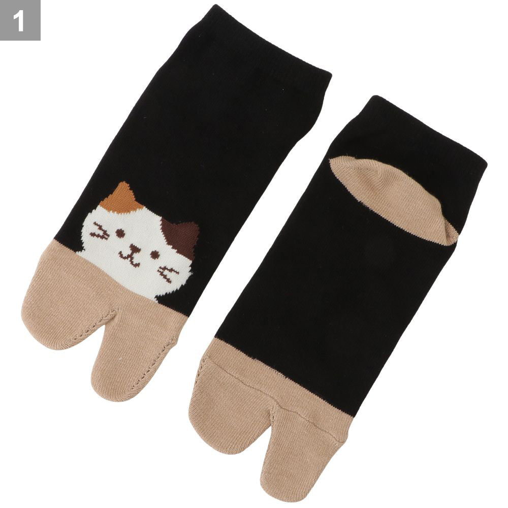 Fuku Fuku Nyanko 涼感足袋スニーカーソックス【3足税込1100円】