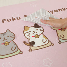  Fuku Fuku Nyanko PVCキッチンマット
