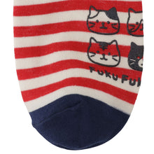  Fuku Fuku Nyanko 足裏ラバークルーソックス【3足税込1100円】
