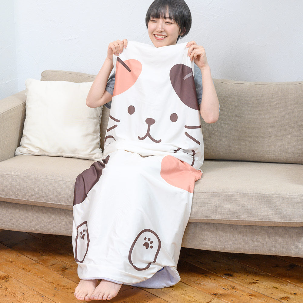 Fuku Fuku Nyanko接触冷感ひんやりすっぽりケット