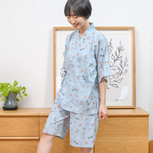  FukuFukuNyanko 楊柳レディース甚平
