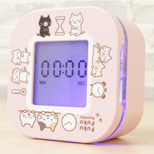  Fuku Fuku Nyanko デジタル回転クロック
