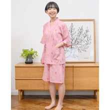  FukuFukuNyanko 楊柳レディース甚平
