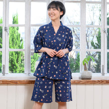  FukuFukuNyanko 楊柳レディース甚平
