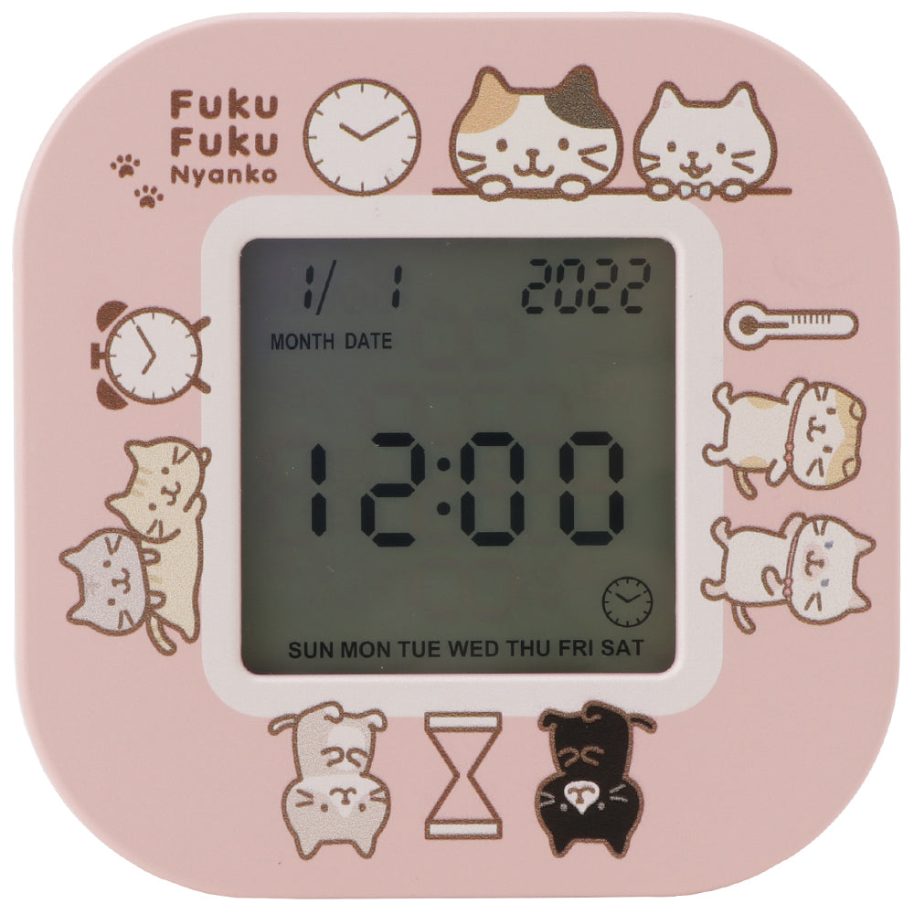 Fuku Fuku Nyanko デジタル回転クロック
