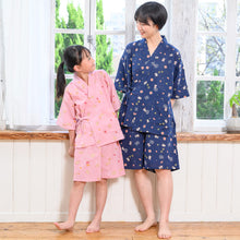  FukuFukuNyanko 楊柳レディース甚平
