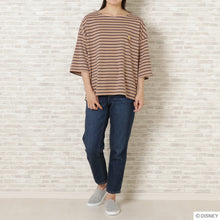  チップ&amp;デール　ボーダー7分Tシャツ
