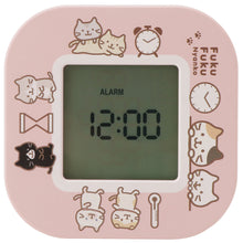  Fuku Fuku Nyanko デジタル回転クロック
