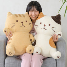  ふくふくにゃんこ ぽわぽわBIG抱きぐるみ（ミケ・チャチャ・ハッチ）
