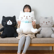 ふくふくにゃんこ ぽわぽわBIG抱きぐるみ（サバタ・クロスケ・しろたまちゃん）【WEB限定】