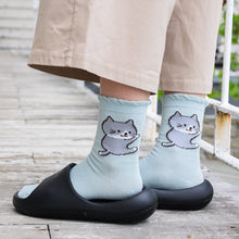  Fuku Fuku Nyanko涼感いかにゃいでクルーソックス【3足税込1100円】
