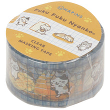  Fuku Fuku Nyankoレトロ透明マスキングテープ
