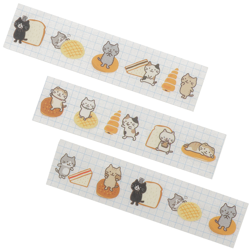 Fuku Fuku Nyankoレトロ透明マスキングテープ