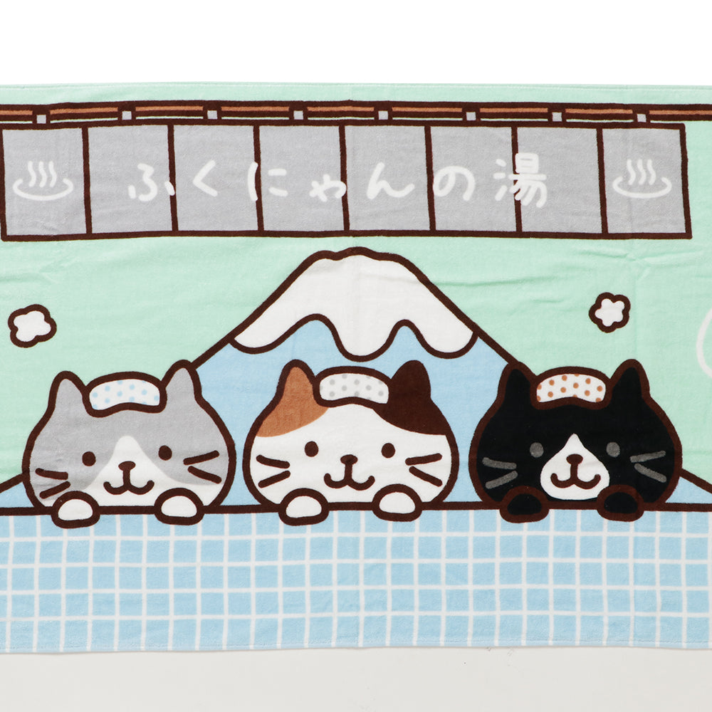 Fuku Fuku Nyankoスーパー銭湯プリントバスタオル – HAPiNS online shop