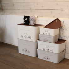  Fuku Fuku Nyankoカフェにゃんこ収納ボックス/Ｍ
